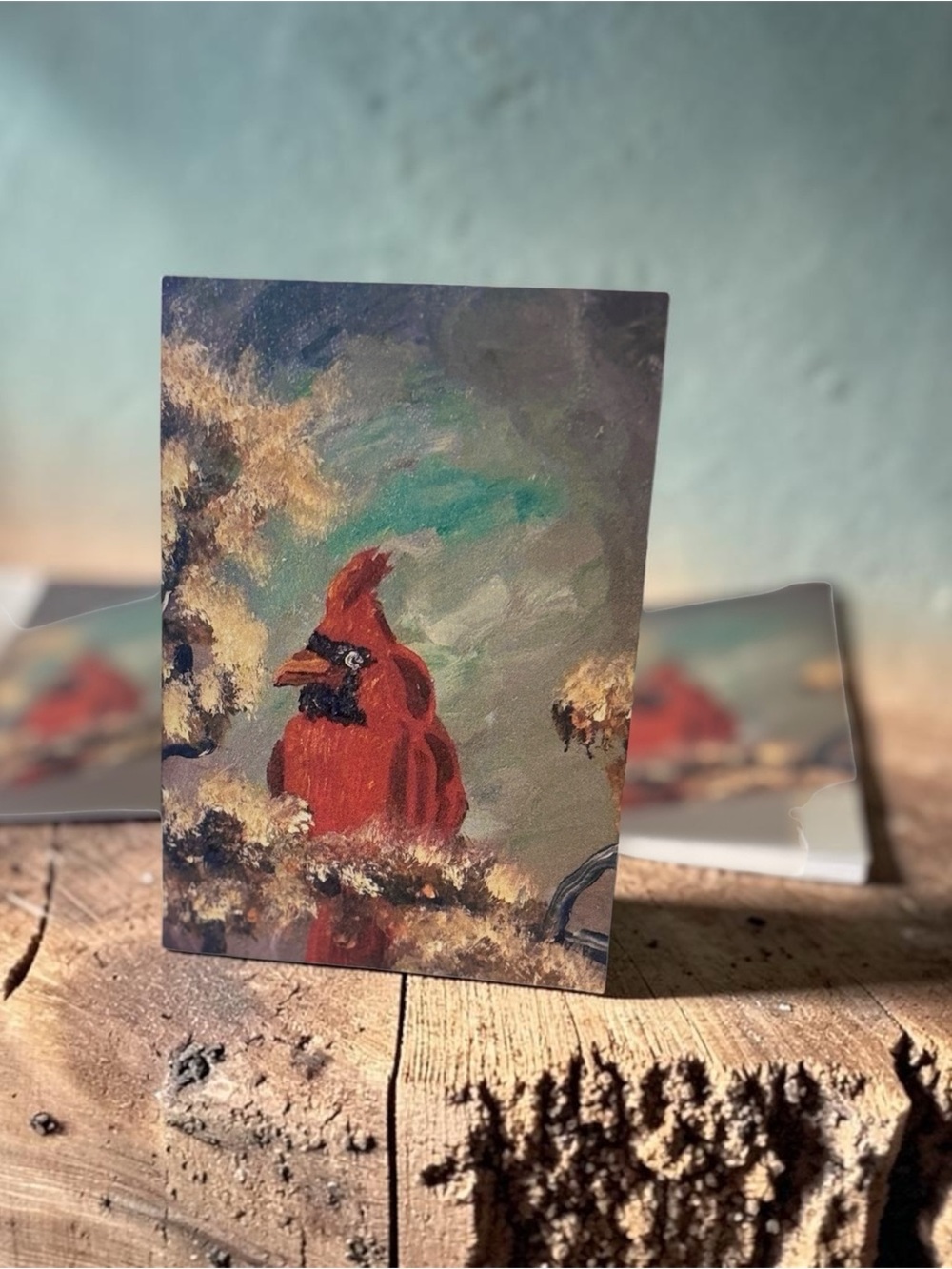 Cardinal Remembrance Greeting Card Set of 5 by Briefcase Artist